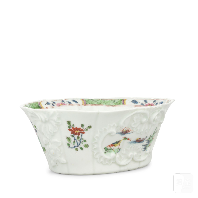 An exceptional Worcester potting pot, circa 1752-53 - 图7